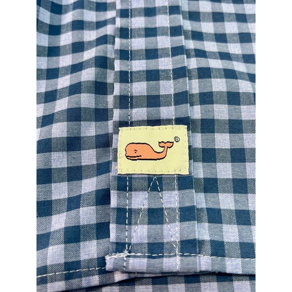Vineyard Vines Performance Slim Fit Cooper Shirt Mens XL Blue Gingham Check - Picture 5 of 9